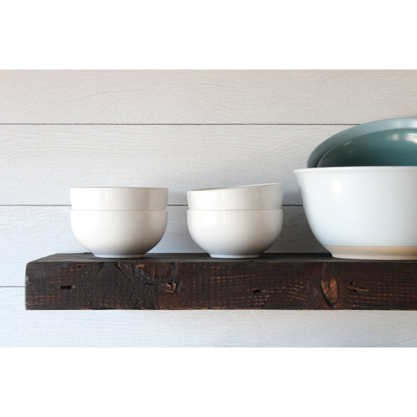 UrbanLegacy Reclaimed Barn Joist Deep Floating Shelves with Low Profile